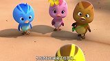 萌鸡小队：麦奇越过了线，小猫把麦奇带走，以后麦奇只能和自己玩