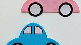 送爸爸的小汽车贺卡，简单又好看