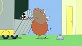 小猪佩奇：牛先生来了，他来回收垃圾，不愧是城市的美化者
