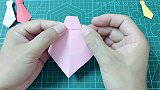 有朋友要的领带折纸，非常简单的亲子手工折纸教程