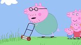 小猪佩奇：猪爸爸就知道逞能，它的割草机被玩坏了