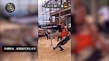 中国工地上惊现健身达人，做出如此逆天的动作！