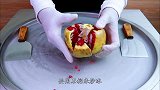 石榴炒冰是什么味道？老外一顿神操作，成品瞬间馋哭了！
