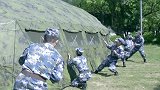 东部战区海军某基地组织陆上防卫演练