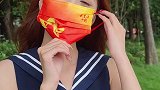 又发现一款绝绝子国潮口罩，中国红，迎国庆。谁戴谁自豪口罩 国潮口罩