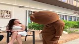这熊猫人眼里只有美女啊，你把大哥当空气吗