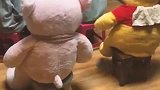 娃她妈出差了，回家这一幕我也是醉了，一家“四口”真是整整齐齐