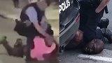如出一辙！费城警察施展“跪膝锁脖” 控制黑人抗议者