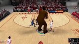 网友打2K派出巨人哈登 扣篮要弯腿三分随便扔