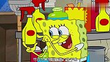 海绵宝宝：派大星的可乐受累，这威力真大，整面墙都倒了！