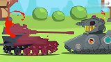 坦克世界动画：kv -44找魔鬼多拉复仇