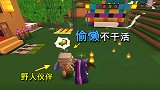 迷你世界：小燕子的野人伙伴，一个挂掉了，另一个偷懒不干活