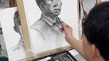 美术生画人像，网友：写实性100，艺术性+1000人像素描
