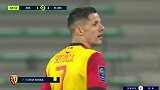 第84分钟朗斯球员索托卡黄牌