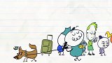 搞笑铅笔动画，铅笔人把小狗藏到行李箱被男主人发现