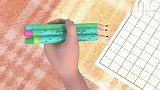 叶罗丽：建鹏神技操作，六支笔同时写字，不过字体有些潦草！