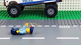 酷玩ING：乐高警车和卡车-实验消防车，拖拉机改造儿童玩具车