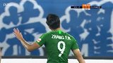第39分钟北京中赫国安球员张玉宁(U23)射门 - 被扑
