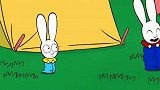 超人兔：西蒙小白兔一家人外出野营，突然有东西窜出来吓坏了！