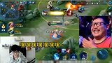 王者荣耀：国服赵云戏耍韩信，韩跳跳只能躲在塔下瑟瑟发抖！