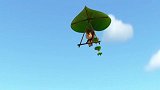 萌鸡小队：自制滑翔伞可真好玩，小鸡们都很开心，大家一起飞舞吧