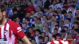 第33分钟马德里竞技球员莫拉塔进球 皇家社会0-2马德里竞技