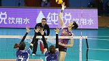 朱婷暴扣吹起天津女排反攻号角 “砸地板”式进攻摧毁上海防线