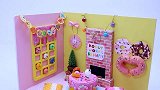 创意手工DIY：好美味！粉嫩的甜甜圈糖果屋，你想要吗？