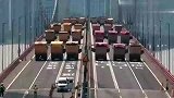 虎门大桥用重型货车，“压桥法”检验桥体是否安全！