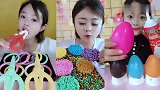 美女直播吃彩色剪刀巧克力，彩色方便面巧克力，是我向往的生活