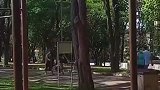 68岁的退役海军陆战队上将玩转单杠,核心力量还是很强,真是宝刀未老