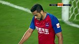 换边不换招！重庆边路传中卡尔德克头球偏出球门
