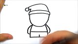 宝宝绘画：一笔一笔教你画圣诞老人，快让你的孩子看看这是谁