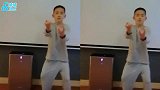 应采儿晒儿子跳舞视频，调侃Jasper觉得自己帅气到模糊