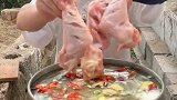 农村吃货铁桶煮大鸡翅