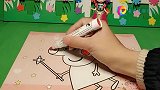 小白雪也想要涂色画，小贝儿不愿意，小白雪要怎么办呢(1)