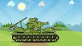 坦克动漫世界：S系KB-44狙击D系怪兽坦克