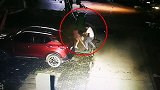 太嚣张！深夜搭讪强行搂抱被拒 醉酒男疯狂拖拽殴打女孩