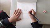 简笔画之会喷火的小恐龙，折叠画，简单易学，适合小孩子