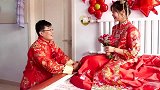 山东农村一帅哥去迎亲，新娘很漂亮，求婚时配了一首歌，真好听