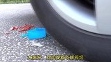 汽车碾压小蜡烛挑战实验