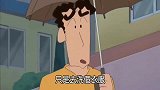 蜡笔小新 小新和爸爸去自助洗衣店, 带咖啡厅的洗衣店真方便哦