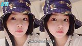 37岁陈妍希素颜自拍，为拼二胎带儿子跟组陪陈晓，近照有丝孕味