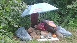 狗主痛失爱犬将其葬于小区绿化带 业主：搭灵堂摆祭品瘆得慌