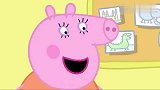 小猪佩奇：佩奇的牙笑掉了，对着镜子自己看呢，现在成了豁牙子