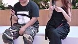 看把大叔馋的，小姐姐满足了他的愿望