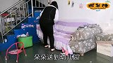 爸爸要出差，女儿依依不舍。宝宝妈妈从此又当爹又当妈