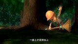 熊出没：光头强眼睛看不清真逗，拿弓箭当枪，扫把当电锯！