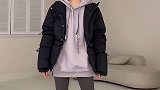 这外套我爱了，好看到我原地表演走路羽绒服