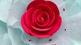 用粘土做枝玫瑰送给自己